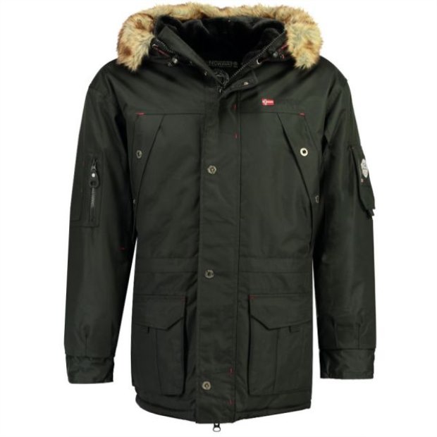 Geographical Norway Parka De Hombre Abiosaure Negro Nero