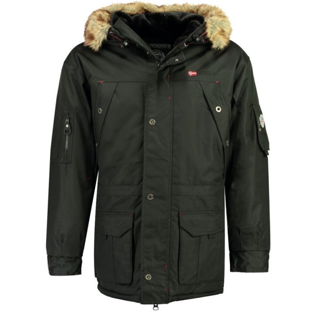 Geographical Norway Parka De Hombre Abiosaure Negro Nero