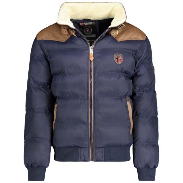 Geografico Norvegia Chaqueta De Hombre Abramovitch Azul Marino Navy