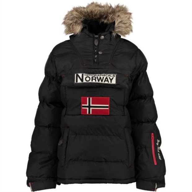 Geografico Norvegia Chaqueta De Mujer Anson Negro Nero
