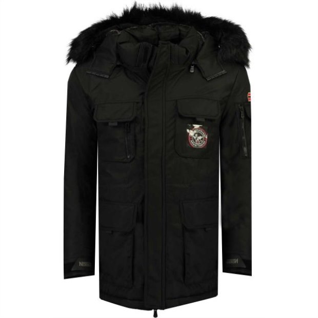Geographical Norway Parka De Hombre Arthur Negro Nero