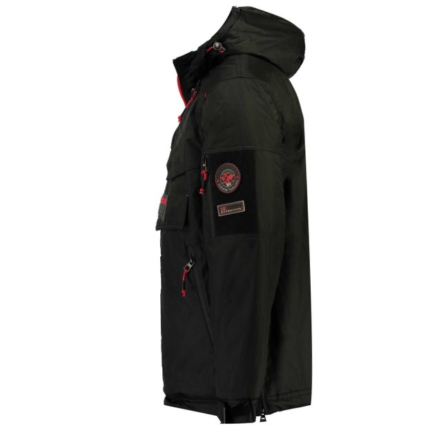 Geographical Norway Parka De Hombre Barker Negro Nero