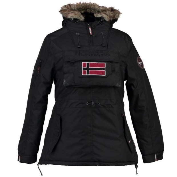 Geographical Norway Parka De Mujer Baby Negro Nero