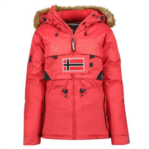 Geographical Norway Parka De Hombre Bench Rojo Rosso