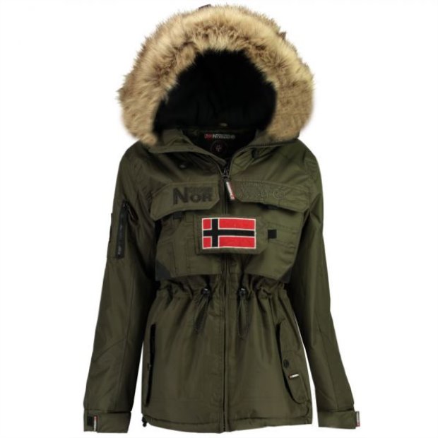 Geographical Norway Parka De Mujer Bellaciao Caqui Kaki
