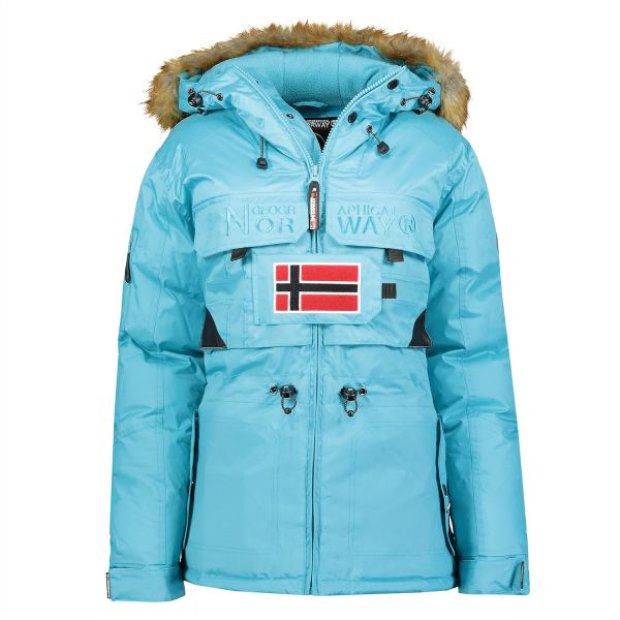 Geographical Norway Parka De Mujer Bellaciao Turquesa Turchese