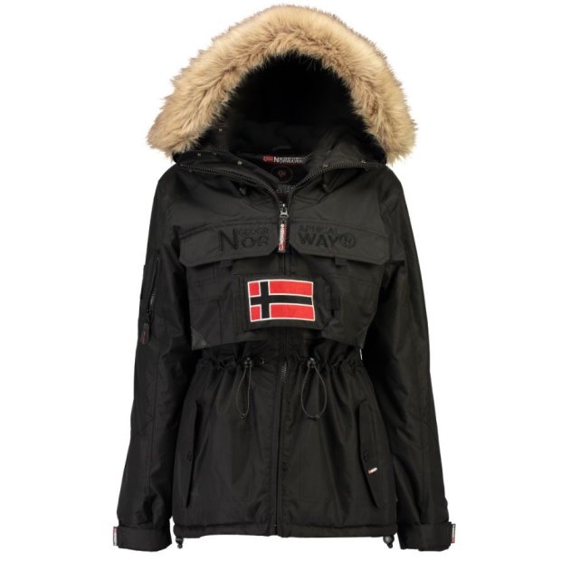 Geographical Norway Parka De Mujer Bellaciao Negro Nero