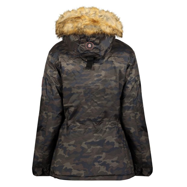 Geographical Norway Parka De Mujer Bellaciao Camo Caqui Kaki