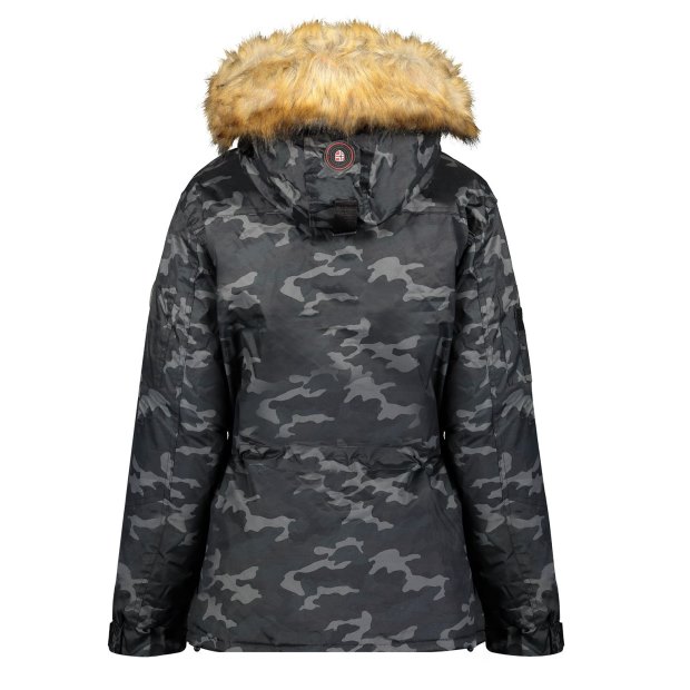 Geographical Norway Parka De Mujer Bellaciao Camo Negro Nero