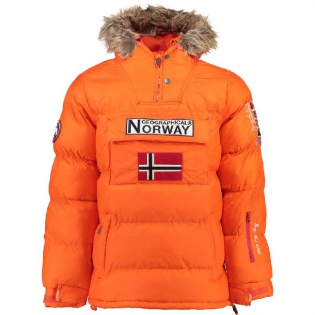 Geografico Norvegia Chaqueta De Niño Boker Naranja Arancione
