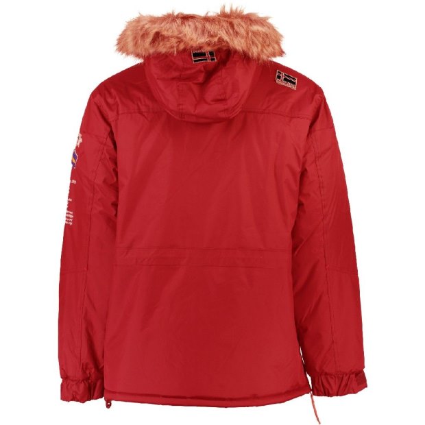 Geographical Norway Parka De Hombre Boomerang Rojo Rosso