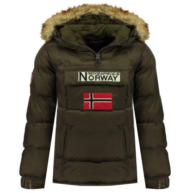 Geografico Norvegia Chaqueta De Hombre Boker Caqui Kaki