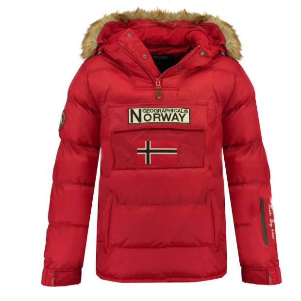 Geografico Norvegia Chaqueta De Hombre Boker Rojo Rosso