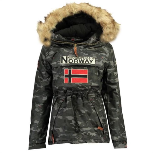 Geographical Norvegia Parka Mujer Boomera Cam0 Nero Nero