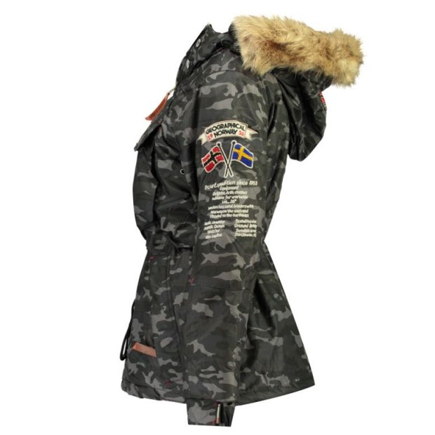 Geographical Norvegia Parka Mujer Boomera Cam0 Nero Nero