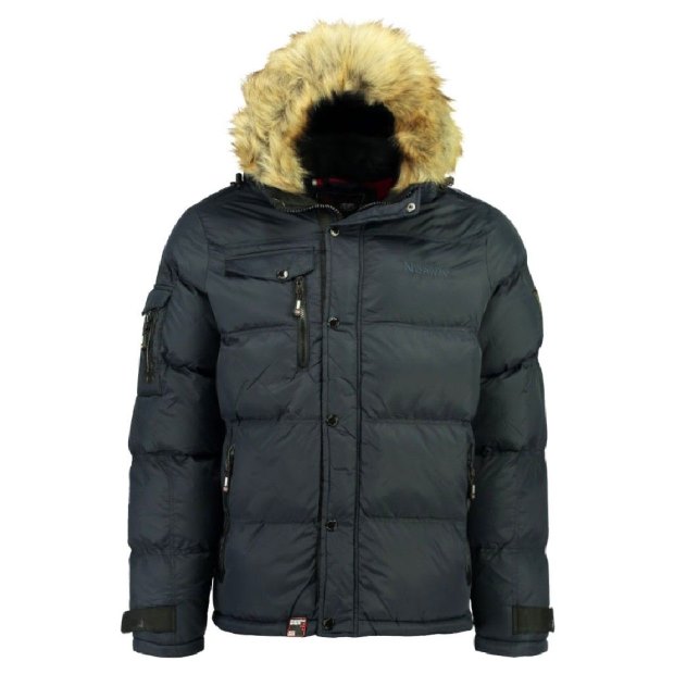 Geografico Norvegia Chaqueta De Hombre Bonap Azul Marino Navy