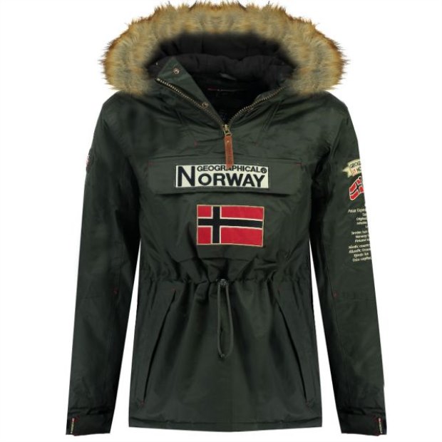 Geographical Norway Parka De Niño Boomerang Grigio Oscuro Grigio