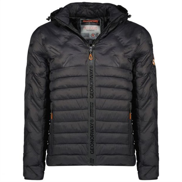 Geografico Norvegia Burator Hombre Negro Nero