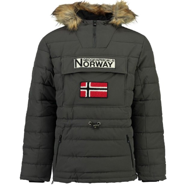 Geografico Norvegia Chaqueta De Hombre Casimodo Gris Oscuro Grigio