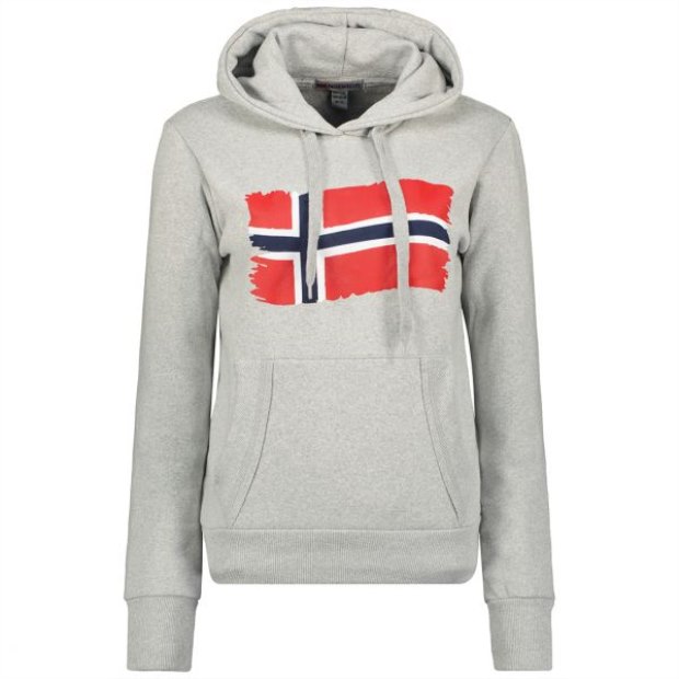 Geografico Norvegia Sudadera De Mujer Firenze Gris Claro Grigio