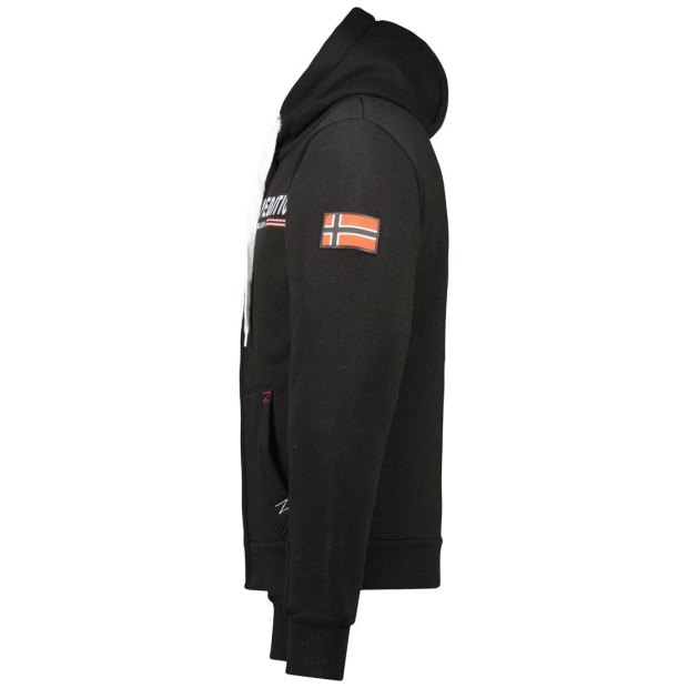 Geografico Norvegia Gasille Hombre Negro Nero