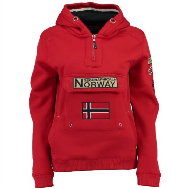 Geographical Norway Sudadera De Hombre Gymclass Rojo Rosso