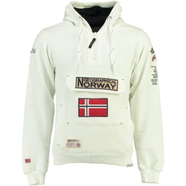 Geografico Norvegia Sudadera De Hombre Gymclass Blanco Bianco