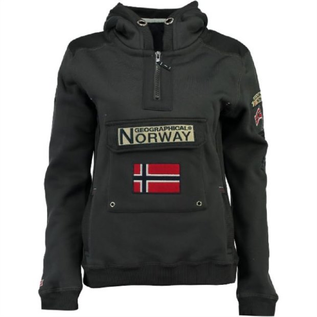 Geographical Norway Sudadera De Hombre Gymclass Gris Oscuro Grey