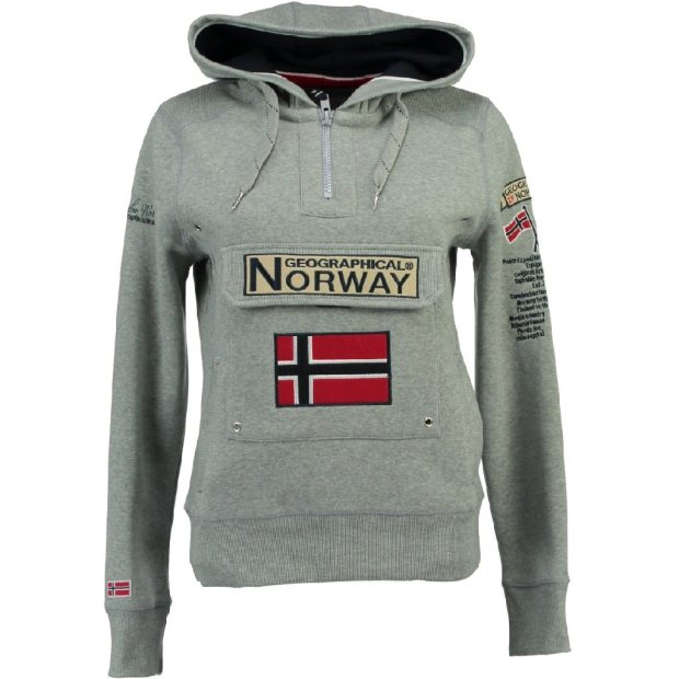 Geographical Norway Sudadera De Hombre Gymclass Gris Claro Grigio
