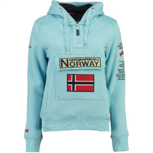 Geografico Norvegia Sudadera De Mujer Gymclass Azul Cielo Blu