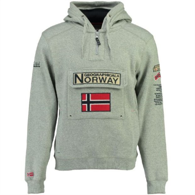 Geographical Norway Sudadera De Mujer Gymclass Gris Claro Grigio