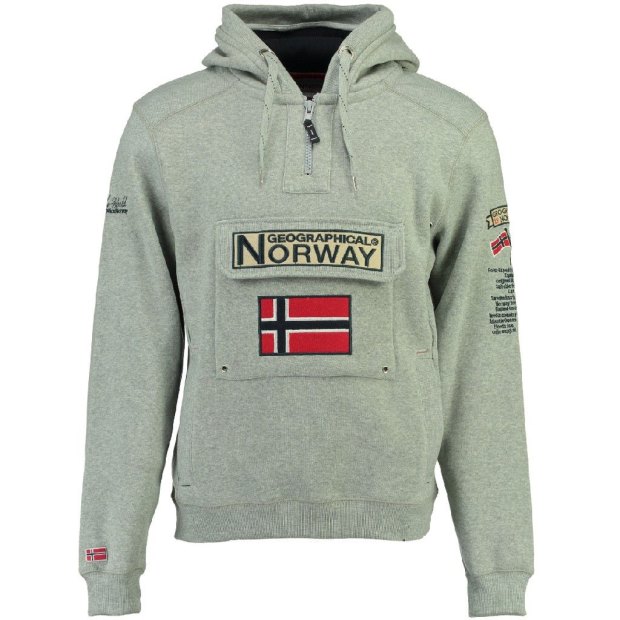 Geographical Norway Sudadera De Mujer Gymclass Gris Claro Grigio