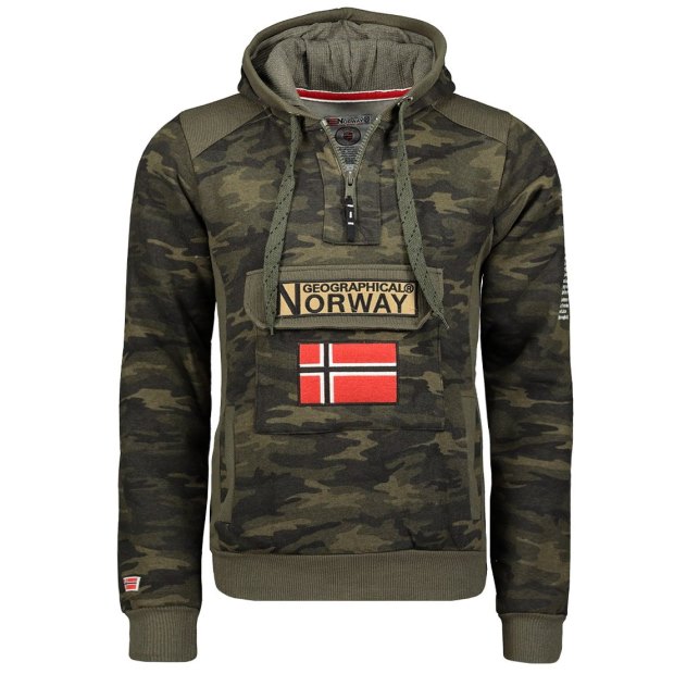 Geographical Norway Sudadera De Niños Gymclass Verde Camo Camo