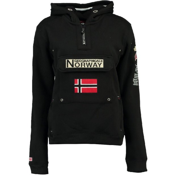 Sudadera De Niños Gymclass Negro Black Geographic Norvegia