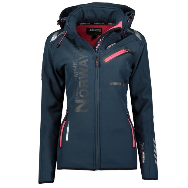 Geographical Norway Chaqueta Softshell De Mujer Reine Azul Marino / Naranja Fluor Marino