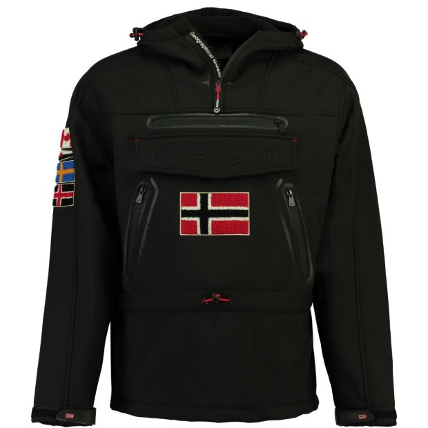 Geographical Norway Chaqueta Softshell De Hombre Tykoon Negro Nero