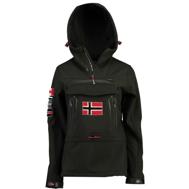 Geographical Norway Chaqueta Softshell De Mujer Tyka Negro Nero